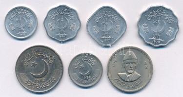 Pakisztán 1974-1994. 1p - 50p (6xklf) + 1R T:1-
Pakistan 1974-1994. 1 Paisa - 50 Paisa (6xdiff) + 1...