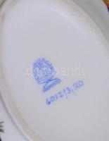 Herendi Rotschild mintás cukordoboz, madaras fogóval.  Kézzel festett, jelzett, hibátlan 13,5x11 cm