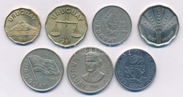 Uruguay 1981-1989. 20c - 100P (7xklf) T:1-,2
Uruguay 1981-1989. 20 Centesimos - 100 Peso (7xdiff) C...