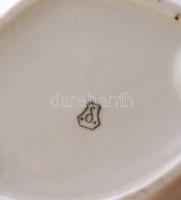 Drasche porcelán tálka, kézzel festett, jelzett, hibátlan, 18x14 cm