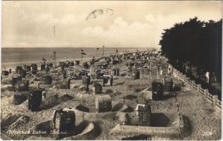 1930 Laboe, Strand / beach, cabins. Photographie & Verlag Geyer & Co. (EK)