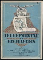 1930 Térképminták és kis jelkulcs, M. Kir. Állami Térképészet, 16p