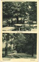 1943 Budapest XI. Kamaraerdő, Kostyál István Arany Szarvas vendéglője, kert, erdő