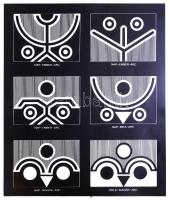 Bak Imre (1939-): Nap-ember-arc (1977). Szitanyomat, papír, jelzés nélkül. 34,5x29 cm. Lap alján kis...