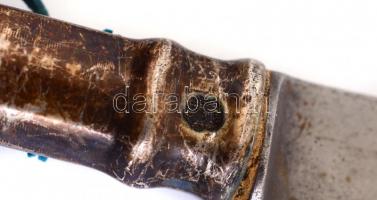 4 + 3 db ezüst nyelű kés. Jelzettek. 19 cm, 21 cm