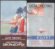 cca 1930 Egyiptomi utazási prospektusok, 2 db