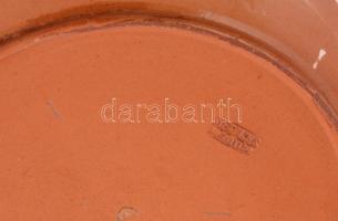 Steinbach Mezőtúr kerámia falitányér,  jelzett, apró lepattanásokkal. d: 29 cm