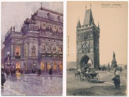 Praha, Prag; - 23 pre-1945 postcards