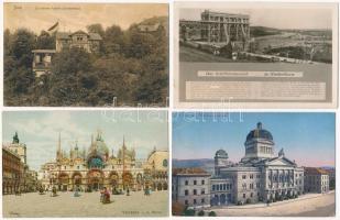 19 db RÉGI külföldi város képeslap / 19 pre-1945 European town-view postcards
