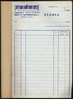 cca 1940 Bp. VI., Fodor Játékáruüzem kitöltetlen számlatömbje
