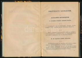 Budapesti Árú - És Értéktőzsde. Áruüzleti szokások. Bp., 1934, Révai. Félvászon kötésben