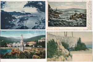6 db RÉGI horvát város képeslap / 6 pre-1945 Croatian town-view postcards