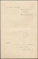 1919 Hegyeshalmi Lajos (1862-1925) kereskedelemügyi miniszter (Friedrich-kormány, 1919. szeptember 1...