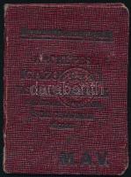 1943 Debrecen, MÁV fényképes vasúti igazolvány