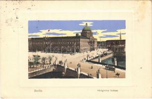 1914 Berlin, Königliches Schloss / royal castle, horse-drawn omnibus (fl)