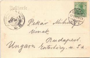 1903 Berlin, Kronprinzen-Zelt, Berlin-Tiergarten, in den Zelten / restaurant, interior. Verlag Fr. R...