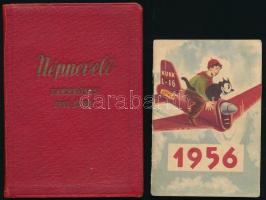 1955 Népnevelő zsebkönyv + 1956 Úttörő naptár