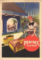 Pertrix elemek. Pernyész, reklám / Hungarian battery advertisement (EK)