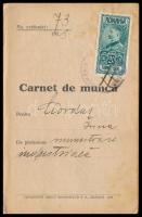 1928 Nagyvárad, román munkavállalási engedély