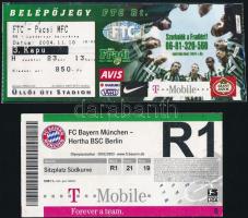 2003-2004 4 db futballjegy