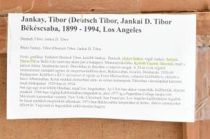 Jankai (Jankay, szül. Deutsch) Tibor (1899-1994): Gesztenyesor. Olaj, vászon, jelzett. Hátoldalán fe...