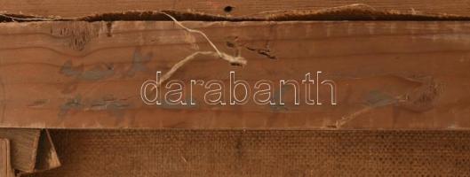 Jankai (Jankay, szül. Deutsch) Tibor (1899-1994): Gesztenyesor. Olaj, vászon, jelzett. Hátoldalán fe...