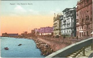 Napoli, Naples; Via Nazario Sauro / street view