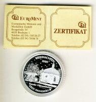 NSZK 1990. "Karácsony-Brande-Hörnerkirchen" Ag emlékérem, 15g T:PP Díszdobozban, tanúsítvánnyal!