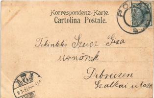 1905 Pola, Pula; Riva / quay, tram. Dep. A. Bonetti (EK)