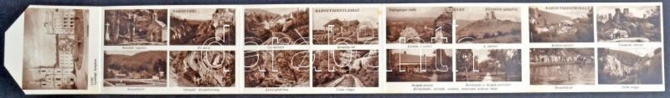1935 Bakonybél. Öt-részes kinyitható képeslap / 5-tiled folding postcard
