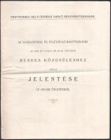 1918 Fertővidéki Helyi Érdekű Vasút Részvénytársaság igazgatóságának és felügyelőbizottságának jelentése az 1917-es évről, 19p