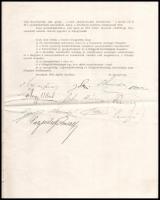 1918 Fertővidéki Helyi Érdekű Vasút Részvénytársaság igazgatóságának és felügyelőbizottságának jelen...