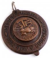 System Strelow Record bronzozott medál, d: 6,5 cm