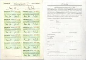 4db-os magyar részvény és letéti jegy tétel, közte "Iparbankház Rt.", "Általános Gázi...