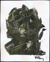 Nádler jelzéssel, 2 db mű: Kompozíció. Vegyes technika, karton. Ca. 26x21 cm