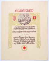 1915 A Szent Korona Országai Vöröskereszt Egylete Katonai Üdülőtelepének vezetősége által adományozott emléklap