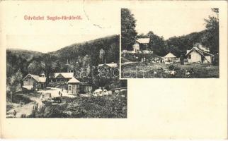 1908 Sugásfürdő, Baile Sugas (Sepsiszentgyörgy, Sfantu Gheorghe); nyaralók / villas