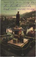 1909 Segesvár, Schässburg, Sighisoara; Petőfi szobor. Zeidner H. kártya sz. 29. / stetue (EK)