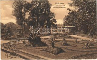 1914 Kolozsvár, Cluj; Sétatéri részlet, Korcsolya pavilon. Gibbon Albert kiadása / promenade, ice skating pavilion