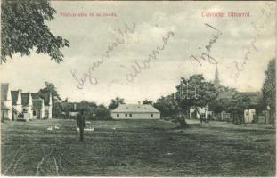1914 Bihar, Bihor; Földvár utca és óvoda / street, kindergarten (EK)