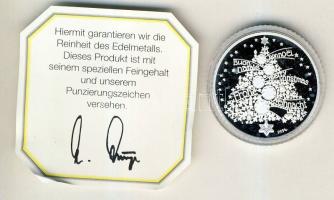 NSZK 1991. "Karácsony-St.Gabriel Haseldorf" Ag emlékérem, 15g T:PP Díszdobozban, tanúsítvá...