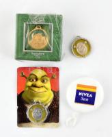 3 db Shrek érme, 2 db bontatlan csomagolásban + Nivea jojó
