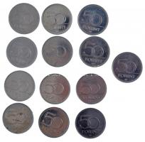 2004-2020. 50ft (13xklf) emlékkiadások T:1-,2