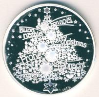 NSZK 1986. "Karácsony-Barmstedt" Ag emlékérem, 15g T:PP Díszdobozban, tanúsítvánnyal!