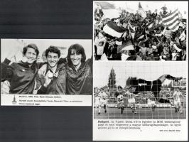 5 db sporttal kapcsolatos MTI sajtófotó, 18×12 és 27×20 cm