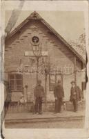 Ivanovo, Glozdje, Glozde (Villyó, Viljevo); vasútállomás, vasutasok / railway station, railwaymen. photo (fl)