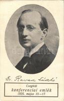 1925 Dr. Ravasz László püspök. Czeglédi konferenciai emlék május 15-17. / Ladislaus Ravasz, bishop (EK)