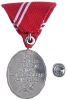 Ausztria DN "Osztrák Vörös Kereszt - Ezüst véradó szolgálati érem" ezüstözött, részben műg...