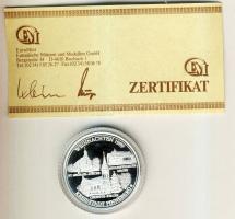 NSZK 1989. "Karácsony-St.Michael, Új Apostol, Krisztus templom" Ag emlékérem, 15g T:PP Díszdobozban, tanúsítvánnyal!