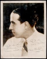 1931 Francia táncművész aláírása az őt ábrázoló fotón